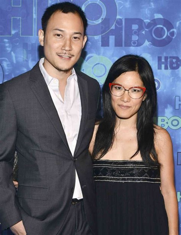 Ali Wong with her ex-husband Justin Hankuta.