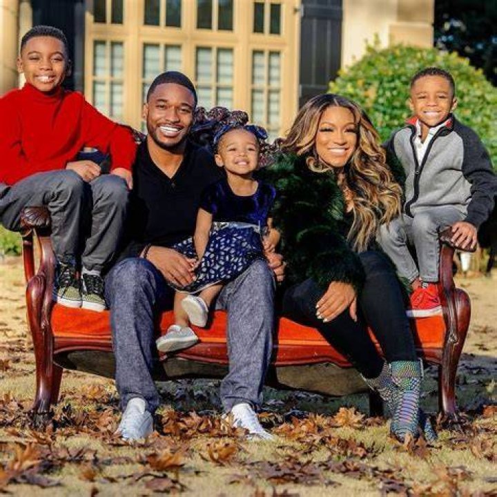 Drew Sidora husband Ralph Pitman with their three kids together.